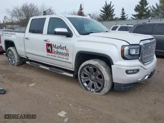 2018 GMC Sierra 1500 Denali with VIN 3GTU2PEJ6JG520383, listed as a IAAI auction lot 41849192 with 152,970 mi miles. Bid and sale history available at carsss.com. Image 1.