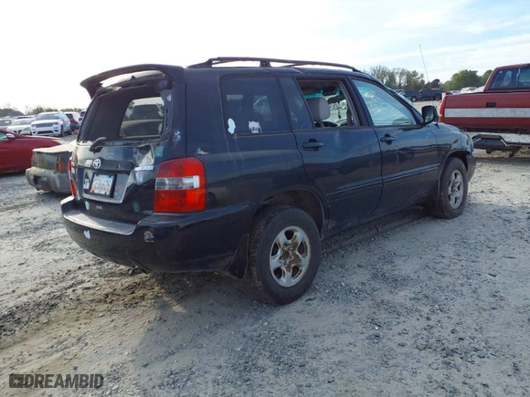 2007 Toyota Highlander with VIN JTEGD21A270158030, listed as a IAAI auction lot 41872550 with 261,250 mi miles. Bid and sale history available at carsss.com. Image 4.