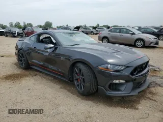 2023 Ford Mustang Mach 1 with VIN 1FA6P8R0XP5500368, listed as a Copart auction lot 59980415 with 20,408 mi miles and Salvage title. Bid and sale history available at DreamBid. Image 4.