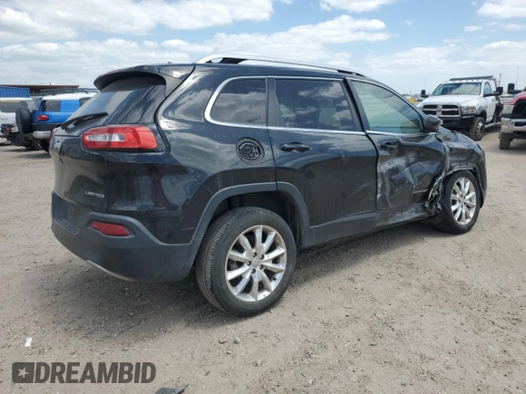 2016 Jeep Cherokee Limited with VIN 1C4PJLDB0GW287372, listed as a Copart auction lot 52795535 with 173,038 mi miles and Salvage title. Bid and sale history available at DreamBid. Image 3.