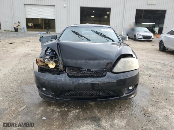 2006 Hyundai Tiburon GT with VIN KMHHN65FX6U224913, listed as a Copart auction lot 80695184 with 146,676 mi miles and Salvage Title. Bid and sale history available at carsss.com. Image 5.