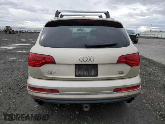 2012 Audi Q7 3.0L TDI Premium Plus with VIN WA1LMAFEXCD005076, listed as a Copart auction lot 50195535 with 248,501 mi miles and Salvage Title. Bid and sale history available at carsss.com. Image 6.