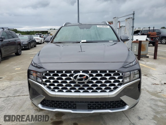 2022 Hyundai Santa Fe Hybrid SEL Premium with VIN KM8S3DA13NU053415, listed as a Copart auction lot 74149704 with 0 mi miles and Non Repairable. Bid and sale history available at carsss.com. Image 5.