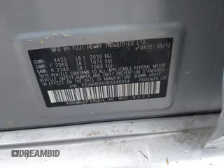 2013 Subaru Legacy Premium z VIN 4S3BMBB6XD3048054, wystawiony jako IAAI lot #42312274 z przebiegiem 202 317 mil mil oraz . Historia ofert i sprzedaży dostępna na DreamBid. Obrazek 9.