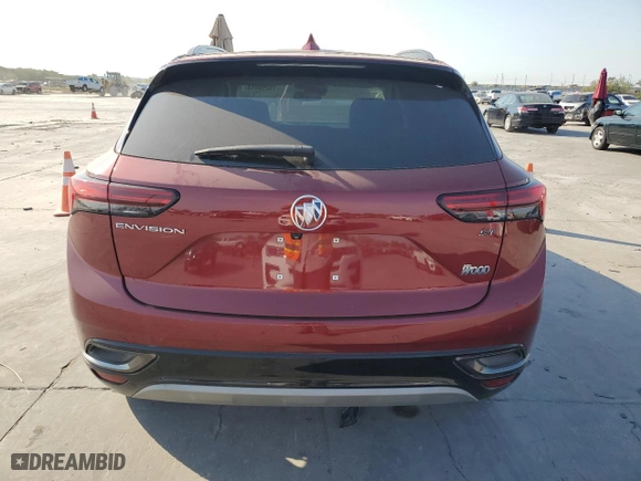 2021 Buick Envision Essence with VIN LRBFZNR42MD056229, listed as a Copart auction lot 75259914 with 11,801 mi miles and Clean Title. Bid and sale history available at carsss.com. Image 6.