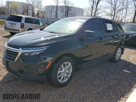 2024 Chevrolet Equinox LS with VIN 3GNAXHEG3RL213987, listed as a Copart auction lot 52985665 with Not Provided miles and Salvage Title. Bid and sale history available at DreamBid. Image 1.