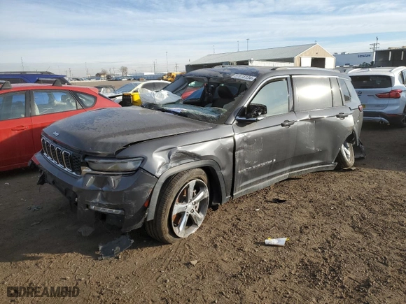 2021 Jeep Grand Cherokee L Limited with VIN 1C4RJKBG9M8147029, listed as a Copart auction lot 87018134 with 12,711 mi miles and Salvage Title. Bid and sale history available at carsss.com. Image 1.