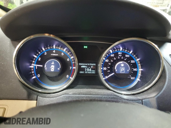 2012 Hyundai Sonata GLS with VIN 5NPEB4AC9CH477307, listed as a Copart auction lot 52015435 with 101,023 mi miles and Salvage Title. Bid and sale history available at DreamBid. Image 9.