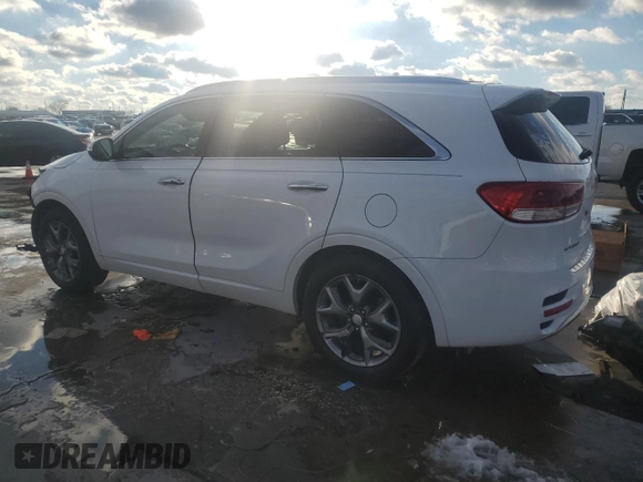 2016 Kia Sorento SXL with VIN 5XYPK4A1XGG010207, listed as a Copart auction lot 88313105 with 0 mi miles and Salvage Title. Bid and sale history available at carsss.com. Image 2.