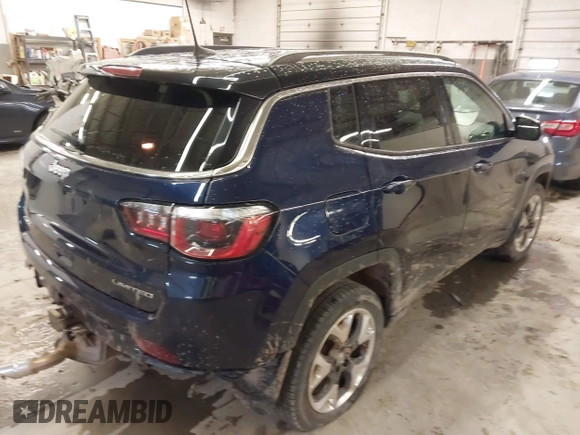 2018 Jeep Compass Limited с VIN 3C4NJDCB9JT175536, выставлен на аукционе IAAI как лот 41990061 с пробегом 51 471 миль миль и . История ставок и продаж доступна на DreamBid. Изображение 4.