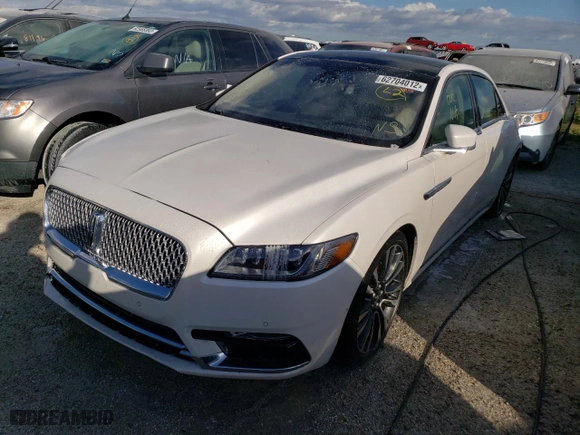 2019 Lincoln Continental Reserve with VIN 1LN6L9RP4K5613195, listed as a Copart auction lot 62704012 with 0 mi miles. Bid and sale history available at carsss.com. Image 2.