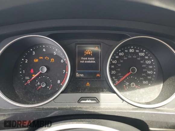 2021 Volkswagen Tiguan S with VIN 3VV1B7AX9MM023655, listed as a Copart auction lot 64159445 with 55,795 mi miles and Salvage title. Bid and sale history available at DreamBid. Image 9.