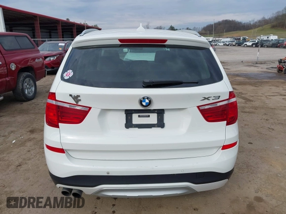 2016 BMW X3 xDrive28i with VIN 5UXWX9C54G0D71241, listed as a IAAI auction lot 41908274 with 190,895 mi miles. Bid and sale history available at carsss.com. Image 16.