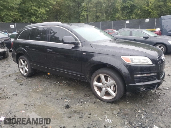 2009 Audi Q7 Premium Plus with VIN WA1EY74L09D015397, listed as a Copart auction lot 72916724 with 217,889 mi miles and Clean title. Bid and sale history available at DreamBid. Image 4.