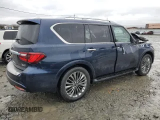 2021 Infiniti QX80 SENSORY with VIN JN8AZ2BC1M9476079, listed as a Copart auction lot 45186345 with 60,368 mi miles and Salvage Title. Bid and sale history available at carsss.com. Image 3.