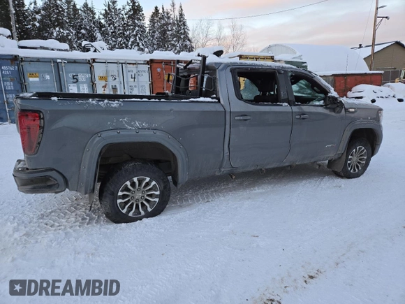 2022 GMC Sierra 1500 AT4 with VIN 1GTU9EET6NZ134151, listed as a Copart auction lot 84233604 with 0 mi miles and Salvage Title. Bid and sale history available at carsss.com. Image 3.