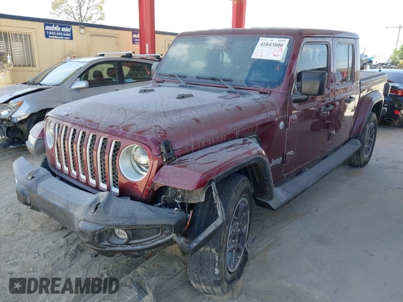 2021 Jeep Gladiator Overland z VIN 1C6HJTFGXML553983, wystawiony jako IAAI lot #41903068 z przebiegiem 54 386 mil mil oraz . Historia ofert i sprzedaży dostępna na DreamBid. Obrazek 17.