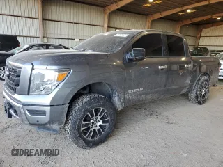 2022 Nissan Titan SV with VIN 1N6AA1EF8NN103467, listed as a Copart auction lot 84596584 with 49,222 mi miles and Salvage title. Bid and sale history available at DreamBid. Image 1.