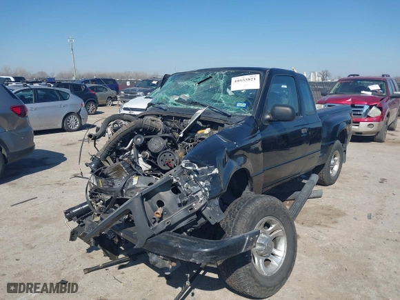 2002 Ford Ranger XL with VIN 1FTYR14V22PB51744, listed as a IAAI auction lot 41653821 with 1 mi miles. Bid and sale history available at carsss.com. Image 18.
