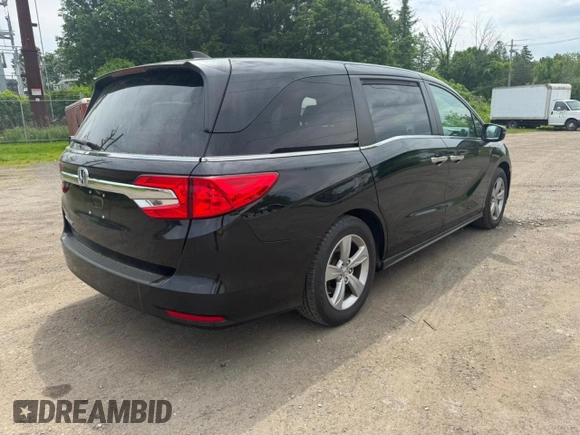 2019 Honda Odyssey EX-L z VIN 5FNRL6H78KB125979, wystawiony jako Copart lot #59495705 z przebiegiem 199 380 mil mil oraz Czysty tytuł • Clean title. Historia ofert i sprzedaży dostępna na DreamBid. Obrazek 4.