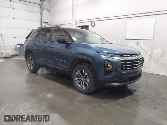 2025 Chevrolet Equinox FWD LT with VIN 3GNAXHEG1SL104577, listed as a IAAI auction lot 41851609 with 1,661 mi miles. Bid and sale history available at carsss.com. Image 1.