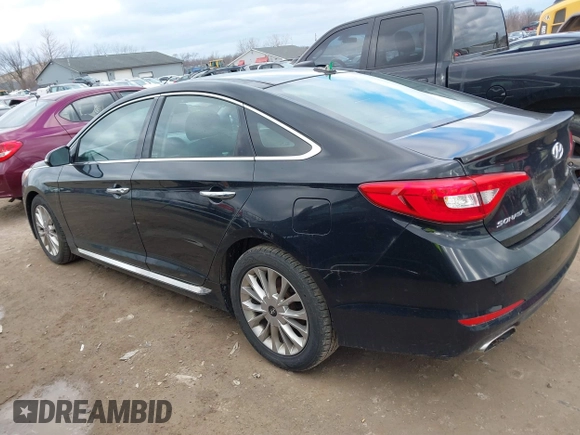 2015 Hyundai Sonata Limited with VIN 5NPE34AF0FH043630, listed as a IAAI auction lot 41825927 with 129,367 mi miles and . Bid and sale history available at carsss.com. Image 14.