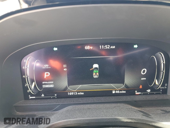 2023 Infiniti QX60 Luxe with VIN 5N1DL1FR1PC375985, listed as a Copart auction lot 81452144 with 16,913 mi miles and Salvage title. Bid and sale history available at DreamBid. Image 9.