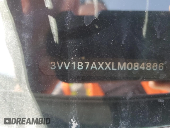 2020 Volkswagen Tiguan S with VIN 3VV1B7AXXLM084866, listed as a Copart auction lot 33149061 with 2,439 mi miles and Salvage title. Bid and sale history available at DreamBid. Image 9.