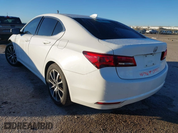 2015 Acura TLX V6 Tech with VIN 19UUB2F51FA020661, listed as a IAAI auction lot 41199676 with 109,753 mi miles. Bid and sale history available at carsss.com. Image 3.