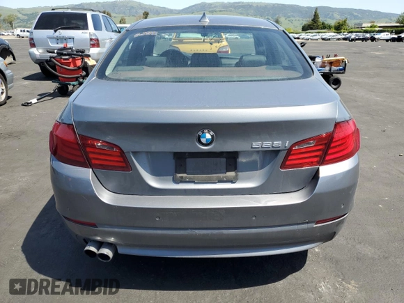 2012 BMW 5 Series 528i with VIN WBAXG5C59CDY29920, listed as a Copart auction lot 52589705 with 135,089 mi miles and Salvage Title. Bid and sale history available at carsss.com. Image 6.