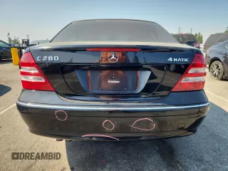 2007 Mercedes-Benz C 280 Luxury with VIN WDBRF92H07F935098, listed as a Copart auction lot 64746865 with 130,065 mi miles and Salvage title. Bid and sale history available at DreamBid. Image 6.