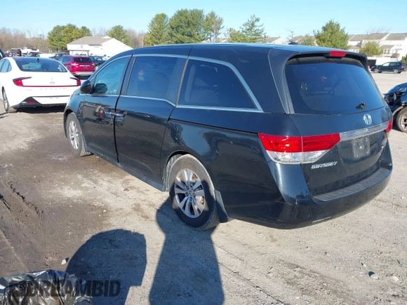 2017 Honda Odyssey SE with VIN 5FNRL5H31HB020510, listed as a IAAI auction lot 41877937 with 105,690 mi miles and . Bid and sale history available at carsss.com. Image 3.