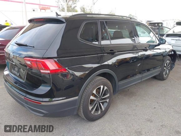 2023 Volkswagen Tiguan S with VIN 3VVRB7AX7PM109974, listed as a IAAI auction lot 41686163 with 42,284 mi miles and . Bid and sale history available at DreamBid. Image 4.