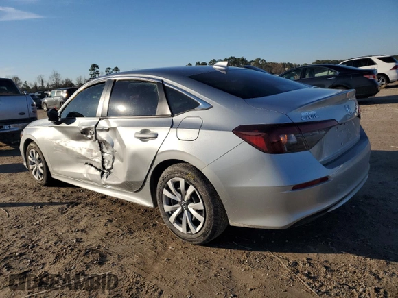 2025 Honda Civic Sedan LX with VIN 2HGFE2F2XSH520447, listed as a Copart auction lot 42247655 with 1,772 mi miles and Salvage Title. Bid and sale history available at carsss.com. Image 2.