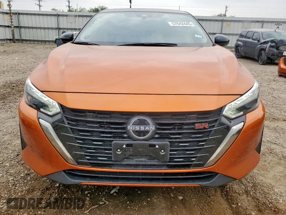 2024 Nissan Sentra SR with VIN 3N1AB8DV5RY370756, listed as a Copart auction lot 57642445 with 10,000 mi miles and Salvage title. Bid and sale history available at DreamBid. Image 5.