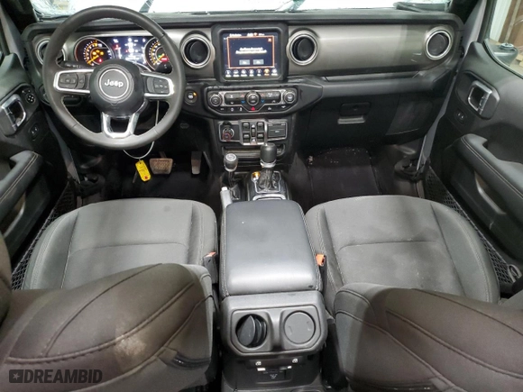 2023 Jeep Gladiator Overland with VIN 1C6HJTFG1PL528801, listed as a Copart auction lot 50968205 with 43,293 mi miles and Non Repairable. Bid and sale history available at carsss.com. Image 8.