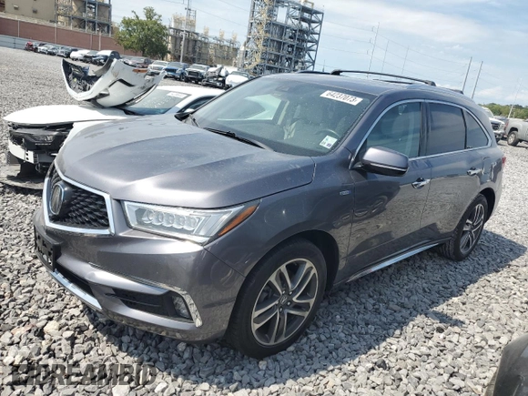 2018 Acura MDX Sport Hybrid w/Advance Pkg with VIN 5J8YD7H71JL000379, listed as a Copart auction lot 64237073 with 58,022 mi miles. Bid and sale history available at carsss.com. Image 1.