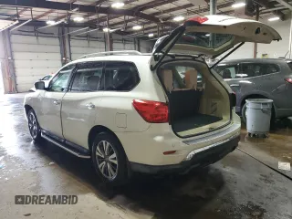 2017 Nissan Pathfinder SL with VIN 5N1DR2MM9HC633473, listed as a Copart auction lot 49615975 with 46,467 mi miles and Salvage Title. Bid and sale history available at carsss.com. Image 2.