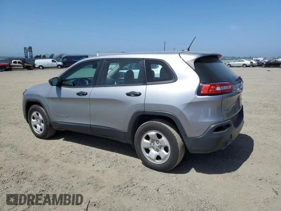 2017 Jeep Cherokee Sport with VIN 1C4PJMAB8HW605363, listed as a Copart auction lot 53917035 with 66,747 mi miles and Salvage Title. Bid and sale history available at carsss.com. Image 2.