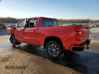 2021 Chevrolet Silverado 1500 RST with VIN 1GCUYEET1MZ356839, listed as a Copart auction lot 43963905 with 53,608 mi miles and Salvage Title. Bid and sale history available at carsss.com. Image 2.