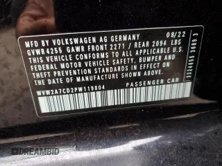 2023 Volkswagen Golf GTI 380 SE with VIN WVW2A7CD2PW119804, listed as a Copart auction lot 83637404 with 35,375 mi miles and Salvage Title. Bid and sale history available at carsss.com. Image 12.