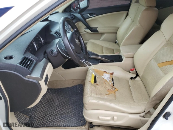2010 Acura TSX with VIN JH4CU2F6XAC034325, listed as a Copart auction lot 51826395 with 189,032 mi miles and Salvage Title. Bid and sale history available at carsss.com. Image 7.