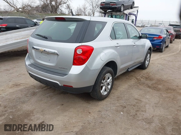 2013 Chevrolet Equinox LS with VIN 1GNALBEK9DZ111673, listed as a IAAI auction lot 41972774 with 118,689 mi miles and . Bid and sale history available at DreamBid. Image 4.