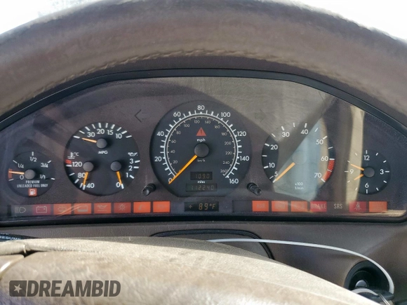 1996 Mercedes-Benz SL-Class with VIN WDBFA67F3TF128706, listed as a Copart auction lot 50170685 with 112,240 mi miles and Salvage Title. Bid and sale history available at carsss.com. Image 9.