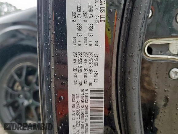 2015 Dodge Journey SXT с VIN 3C4PDCBG9FT719533, выставлен на аукционе Copart как лот 58554795 с пробегом 85 557 миль миль и Списание • Salvage title. История ставок и продаж доступна на DreamBid. Изображение 13.