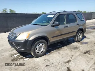 2005 Honda CR-V LX with VIN JHLRD68575C006515, listed as a Copart auction lot 54381405 with 183,916 mi miles and Salvage Title. Bid and sale history available at carsss.com. Image 1.