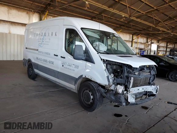 2018 Ford Transit with VIN 1FTYE2CV5JKA32231, listed as a Copart auction lot 54868154 with 164,468 mi miles and Salvage title. Bid and sale history available at DreamBid. Image 4.