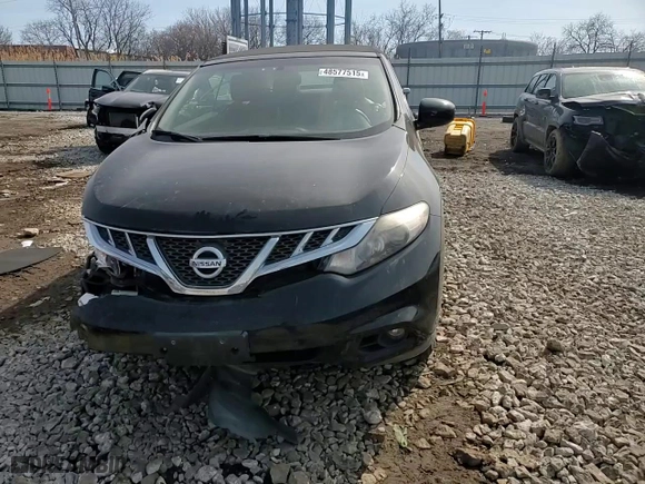 2014 Nissan Murano CrossCabriolet with VIN JN8AZ1FY0EW301776, listed as a Copart auction lot 48577515 with 103,719 mi miles and Salvage Title. Bid and sale history available at carsss.com. Image 12.