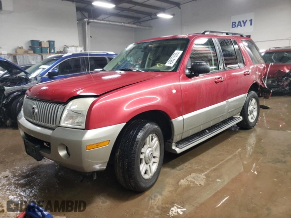 2003 Mercury Mountaineer Convenience z VIN 4M2ZU86W73ZJ17400, wystawiony jako Copart lot #49827955 z przebiegiem 166 739 mil mil oraz Szkoda całkowita • Salvage title. Historia ofert i sprzedaży dostępna na DreamBid. Obrazek 1.