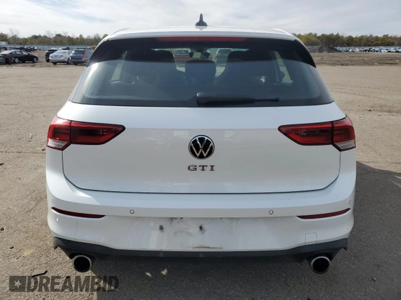 2023 Volkswagen Golf GTI Autobahn with VIN WVW6A7CD7PW141122, listed as a Copart auction lot 45654605 with 14,906 mi miles and Salvage Title. Bid and sale history available at carsss.com. Image 6.